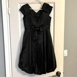 Black Knee Length Prom Dress